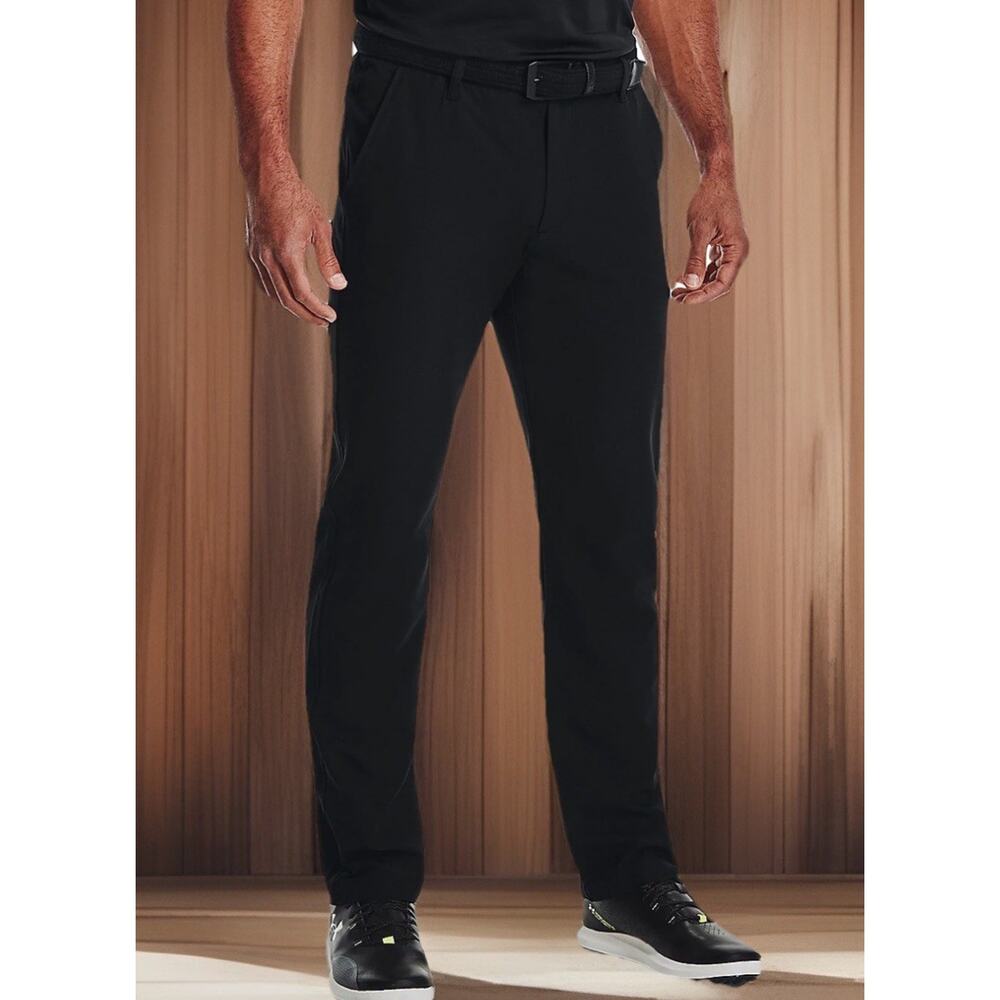 Under Armour UA Drive PGA Tour Golf Pants Black Stretch Mens 34 X 32 NEW